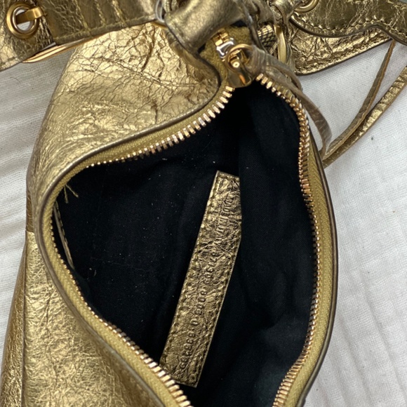 BALENCIAGA Cagole XS Studded Metallic Shoulder Bag - Picture 7 of 9